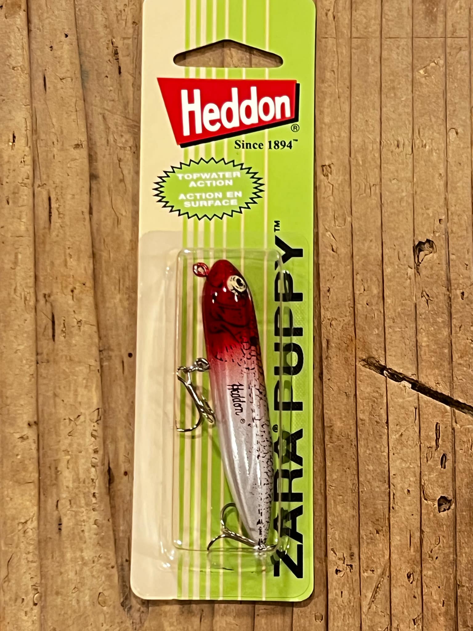 Heddon　ヘドン  ザラパピー  G28 G-Finish Pearl/Red Head