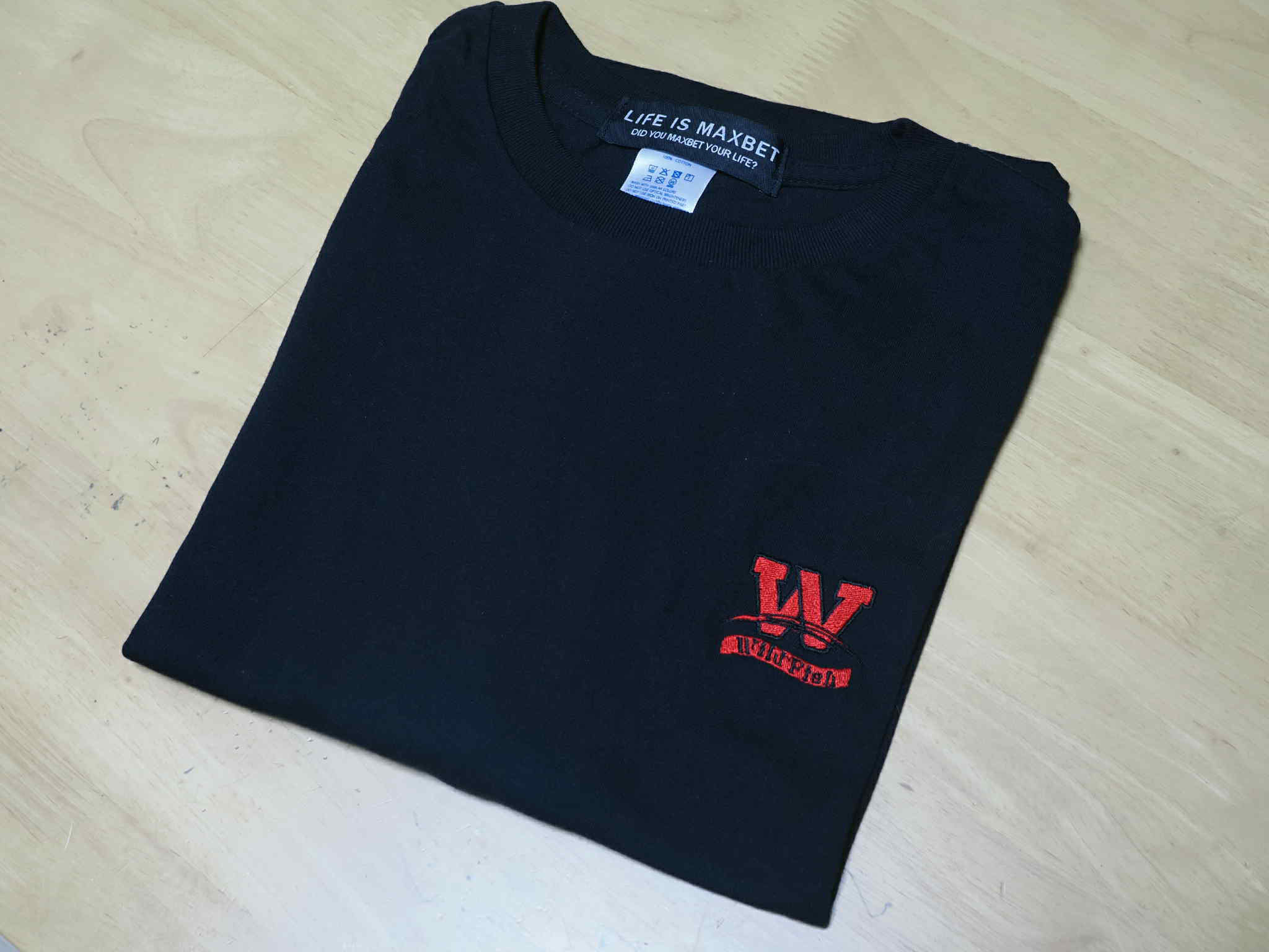 ALL_SPOOK_CUP  イベント限定アイテム　wildfish×boat_seabass_2face  コラボ　刺繍Tシャツ　Mサイズ