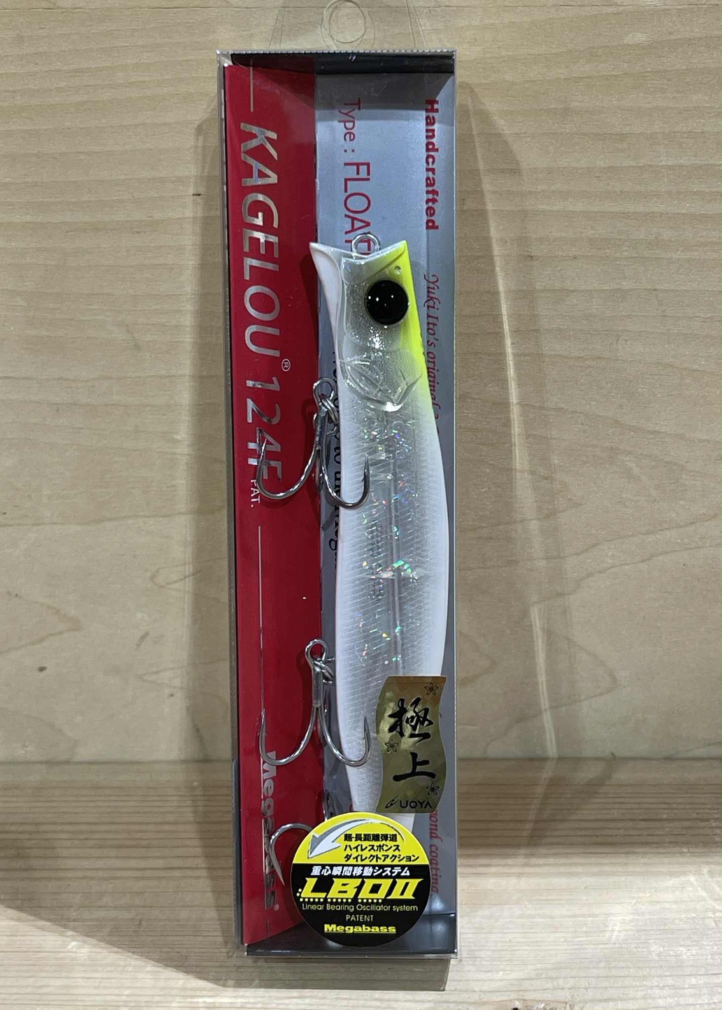 メガバス　2025年 魚矢限定カラー　極上シリーズ　カゲロウ124F　#79 CRYSTAL SHAD ゆうパケット290円